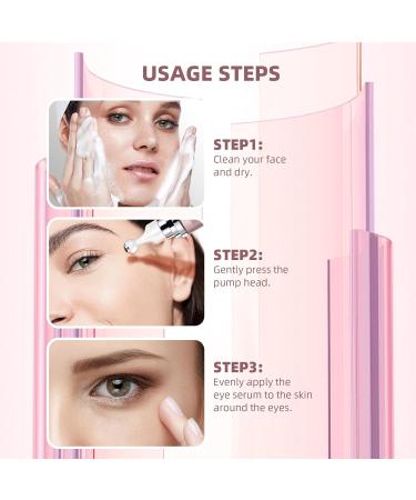 5% Caffeine Eye Cream & Under Eye Serum for Dark Circles and Puffiness 360 Massage Roller Ball Eyes Treatment Serum Reduces Wrinkles Fine Lines for Women Purple - Buy Online on GoSupps.com