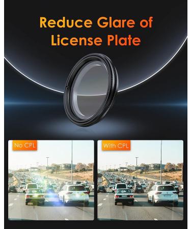 Vantrue 40mm Ultra-Slim CPL Filter for E1, E2, E3, E1 Lite Dash Cam - Reduce Glare, Enhance Contrast - Buy Online on GoSupps.com