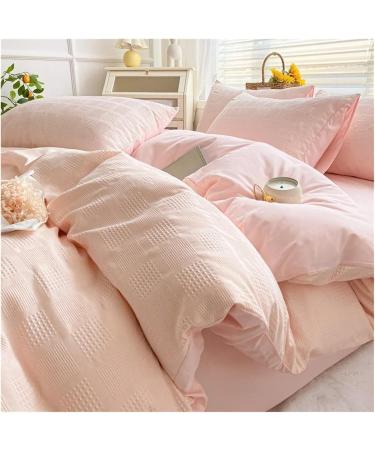 4-Piece Bedding Set Feather Duvet Cover Set Sheet Set Washed Cotton no Filler Soft (A Full) - Buy Online on GoSupps.com