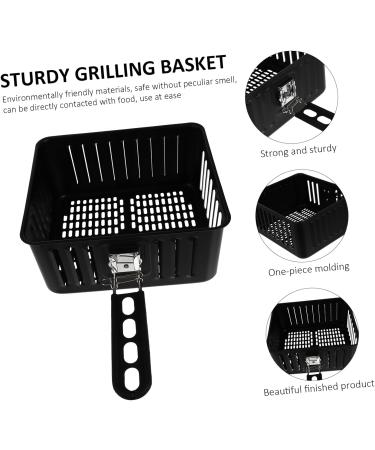 Toddmomy 2 Pcs Square Baking Basket Air Fryer Mesh Basket Wire Mesh Fry Basket Chip Frying Metal Baskets Fried Food Basket Air Fry Basket Snack Basket Electric Storage Basket Carbon Steel 38X22.8CMx2pcs Blackx2pcs - Buy Online on GoSupps.com