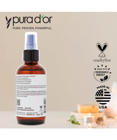 PURA D'OR Rice Water Facial Toner 3.3 Oz - Brightening Hydrating Soothing - Alcohol-Free & Travel Size for Radiant Skin - Buy Online on GoSupps.com