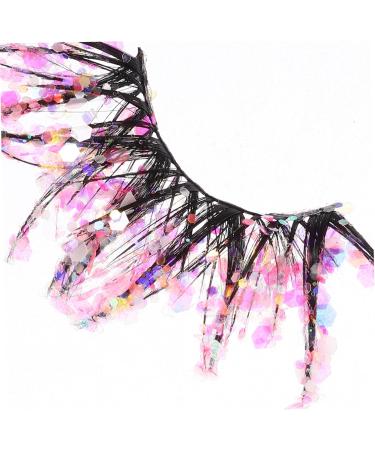 FRCOLOR 2 Pairs of False Eyelashes Fluffy Glitter Eyelashes False Makeup Eyelashes Make-Up Eyelashes Christmas Eyelashes Eyelashes with Glitter Sequins Diamond Manual Fibre 3D - Buy Online on GoSupps.com