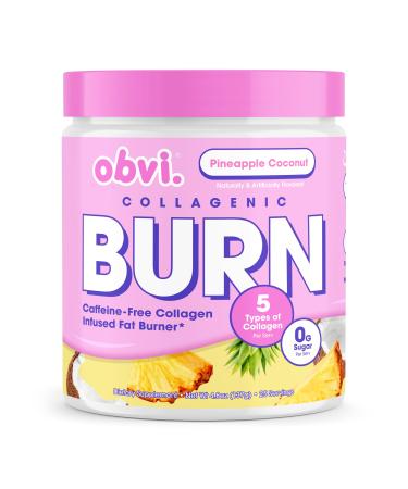 Obvi Collagenic Burn Powder | Multi-Collagen Peptide Blend with GBB Ashwagandha & Green Coffee | Pineapple Coconut 25 Servings