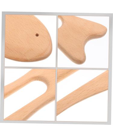 Fomiyes 2-Pack Wooden Gua Sha Massage Tool for Body | Manual Lymphatic Massage Device | Portable Beech Wood Personal Care Board | 20x6.5cm - Buy Online on GoSupps.com