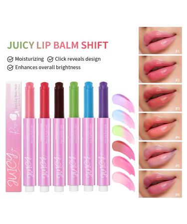 MAEPEOR Tinted Lip Balm - 6 Hydrating Colors for Dry Lips | Moisturizing Lip Care (06 Grape) - International Shipping Available - Buy Online on GoSupps.com