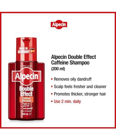 Alpecin Double Effect Shampoo 2x 200ml - Anti Dandruff & Hair Growth Energizer | Made in Germany - Buy Online on GoSupps.com