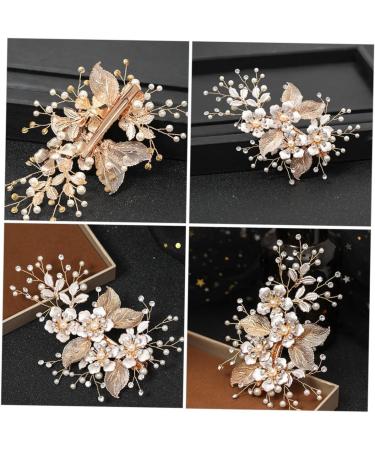 FRCOLOR Flower Leaf Hairpin Hair Accessory for Women Bobby Pin Hair Clips Womens Barrettes for Hair Bobby Clip Hair Cutting Guide Tool Crystal Headpiece Rhinestone Headgear Miss To Weave - Buy Online on GoSupps.com