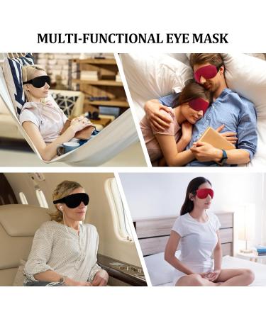 2 Pack 100% Blackout 3D Sleep Masks with Adjustable Strap - Perfect Eye Shade for Men & Women - Ultimate Comfort for Better Sleep - Buy Online on GoSupps.com