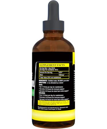 Silver Doc Colloidal Silver Hydrosol Dropper Natural Alternative & Immune Support More Effective Than Any Colloidal Product 2-4oz Dropper Bottles Silver Hydrosol Drops - Buy Online on GoSupps.com