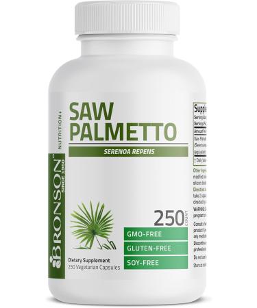 Bronson Saw Palmetto Extra Strength Supports Healthy Prostate Function & Urinary Health Support - Non GMO, 250 Vegetarian Capsules 250 Count (Pack of 1) - Buy Online on GoSupps.com