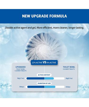 AIR U+ 12 Pcs Toilet Bowl Tablets  Toilet bowl Cleaner tablets for Descaling & Deodorizing  Efficient Cleaning Toilet Tank Cleaner tablets  Slow-Release Technology Long-lasting 300 brushes per pc  Mild Fresh Pine Scent 1.  - Buy Online on GoSupps.com