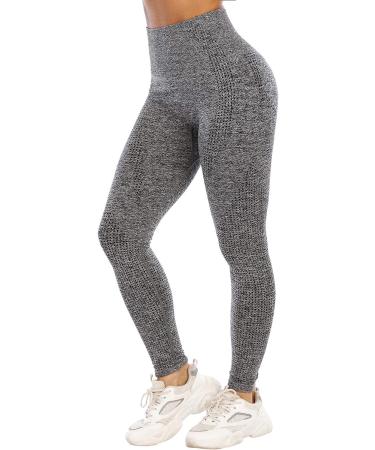 SALSPOR Heart-gray Medium Butt Lifting Gym Scrunch Butt Seamless Leggings for Women | Workout Leggings - Buy Online on GoSupps.com