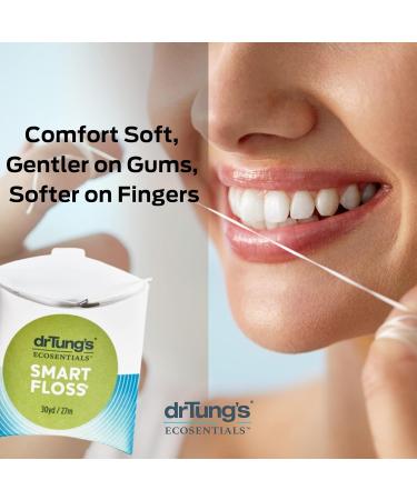DrTung's Smart Floss - Natural PTFE & PFAS Free Dental Floss - Gentle on Gums Expands BPA Free Cardamom Flavor - Pack of 11 - Ships Internationally - Buy Online on GoSupps.com