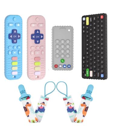 JIECH Remote Teether Toys for Babies & Phone Teether Toys for Babies