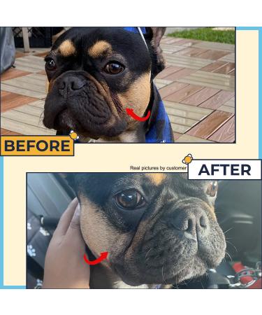 Bulldog Wrinkle+Wipes: Rash Treatment for French Bulldog, Pug, English Bulldog - Cleans Tail Pockets, Paw Balm, Tear Stain Remover - Skin Soother Pack of 2 - Buy Online on GoSupps.com