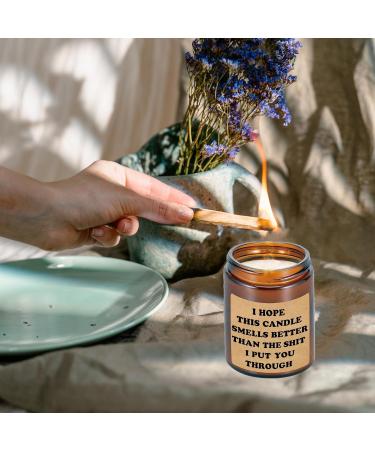Soy Wax Lavender Aromatherapy Scented Candle Gift for Women - 200g Handmade, Long-Lasting - Perfect Funny Gift for Friend - 50 Hours Burn Time - Buy Online on GoSupps.com