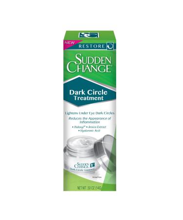Sudden Change Dark Circle Treatment - Under Eye Masks for Dark Circles & Puffiness - Eye Cream For Aging Skin & Restores Firmness - Hyaluronic Acid Hydrating Serum  0.5 Oz 1