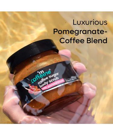 mCaffeine Coffee Sugar Body Scrub - Pomegranate - All Skin Types For Unisex 8.82 oz Scrub - Buy Online on GoSupps.com