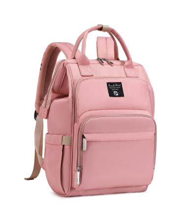 Pomelo Best Baby diaper backpack macaron diaper bag backpack with waterproof diaperial pad large capacity travel bag for on the go pink
