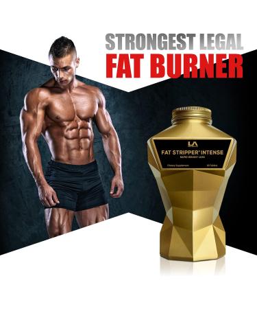 LA MUSCLE Fat Stripper Intense - Premium Thermogenic Fat Burner for Fast Weight Loss - 1 Month Supply - Appetite Suppressant & Energy Booster - Keto Vegan Diet - 90 Pills - Buy Online on GoSupps.com