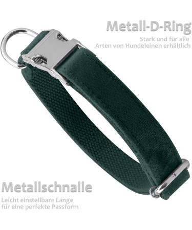 Asvin Velvety Dog Collar - Soft & Comfortable XL in Green with Removable Dog Fly | Perfect for Weddings Birthdays & Parties | Multi-Color Options Available - Buy Online on GoSupps.com