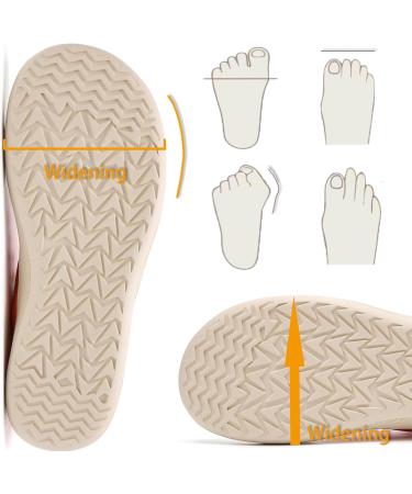 IceUnicorn Barefoot Shoes for Women & Men - Wide Fitting Leisure & Walking Shoes - EU Size 39 Beige - Buy Online on GoSupps.com