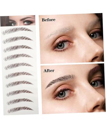 Beavorty Fake Stickers 5 Sheets Eyebrow 3d Sticker Waterproof Stickers Brow Makeup Grooming Shaping Eyebrow Stickers Miss - Buy Online on GoSupps.com