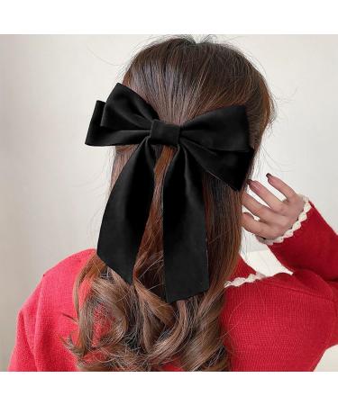1 Hair Bow 1 Hair Circle Bow Hairpin Black Hairband For Girls Hair Accessories For Girls Fixed Bow Hairpin For Girls' Hair - Buy Online on GoSupps.com