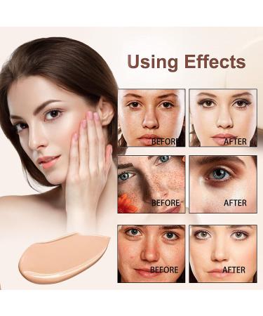 Air Cushion CC Cream - Mushroom Head Foundation & Concealer | Perfect Cover Makeup for All Skin Types (01 Ivory) - Shop Internationally - Buy Online on GoSupps.com