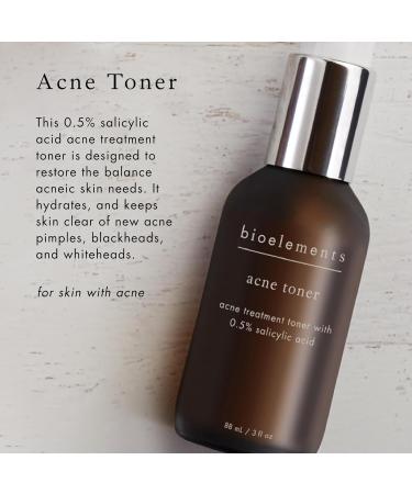 Bioelements Acne Toner | 0.5% Salicylic Acid | Vegan Gluten Free Fragrance Free | 3 fl oz | International Shipping Available - Buy Online on GoSupps.com