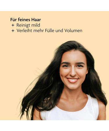 DALIO Volume shampoo 1 x 200 ml bottle for fine hair creates full hair without weighing it down with plant juice tint herb certified vegan natural cosmetics - Buy Online on GoSupps.com