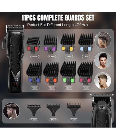 Lanumi 3 in 1 Hair Clipper & Trimmer Set for Men | Rechargeable Electric Razor & Beard Trimmer Kit - Perfect Gifts for Barbers & Him - Buy Online on GoSupps.com