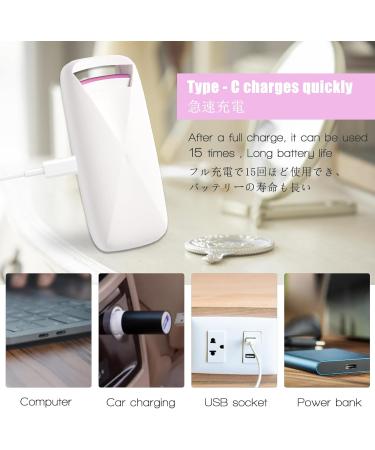 Rechargeable Heated Eyelash Curler - Professional Long-Lasting Curl with Flexible Silicone Pad | Best Gift for Women | Shop Internationally - Buy Online on GoSupps.com