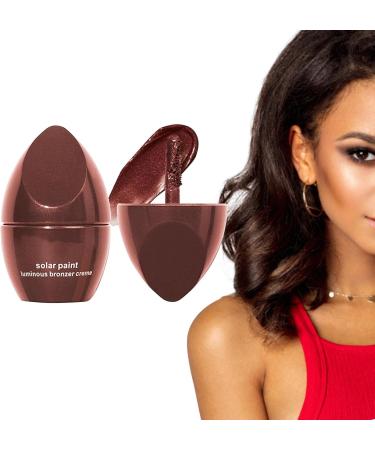 Contouring Shadow Makeup Set | Four Shades Highlighting Shade Longwear Makeup Set - Glow Bronzer Glitter Illuminating Highlighters Makeup for Women Girls Face Glitter Makeup Nicything 04# Red Brown With Pearlescent  - Buy Online on GoSupps.com