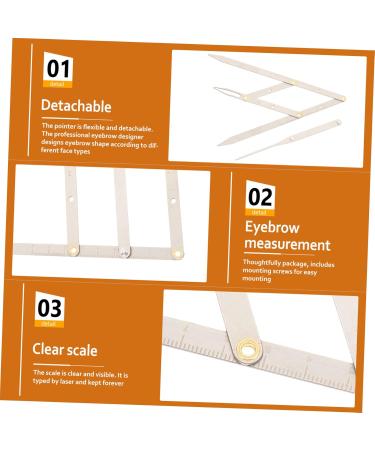 TOVINANNA Eyebrow Tools 2 Pcs Second Generation Brow Shaping Kit Eyebrow Kits Molds Make up Stainless Steel Set 25x5x0.6cmx2pcs Silverx2pcs - Buy Online on GoSupps.com