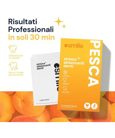  Esmile ESMILE 24 Peach-flavored fruit whitening strips professional home treatment fast and safe 14 - Buy Online on GoSupps.com