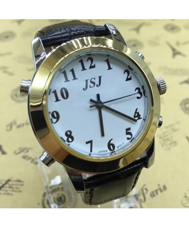 Automic Unisex Alarm English Talking Wrist Watch for The Blind and Low Vision with Leather Strap - Buy Online on GoSupps.com