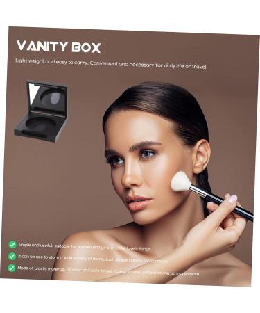 Healeved 4pcs Blush Box Eyeshadow Box Eyeshadow Supplies Empty Highlighter Case Eyeshadow Powder Plastic 5x5cm Black - Buy Online on GoSupps.com