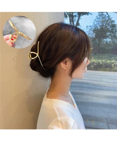 Pack of 3 Metal Non-Slip Hair Claw Clips for Women & Girls Perfect for Thick & Thin Hair - Buy Online on GoSupps.com