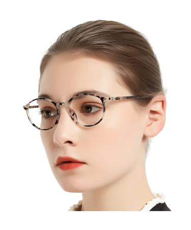 OCCI CHIARI Reading Glasses Women's Reader Clear Frame (0 1.0 1.5 2.0 2.5 3.0 3.5) C-tortoise Shell 6.0 x