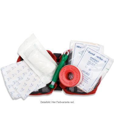 Tatonka First Aid Mini Set - Compact First Aid Kit for Outdoor Adventures Hiking & Cycling - Includes Tick Pliers - 10x7x4cm Black - Buy Online on GoSupps.com