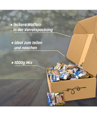 Gourmet Box: 1000g Hanuta Minis & Knoppers Minis Perfect International Snack Gift - Buy Online on GoSupps.com