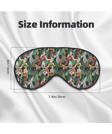 Jungle Sleep Mask - Adjustable Double-Sided Eye Mask for Ultimate Comfort & Eye Care | Soft Sleeping Eye Covers to Reduce Eye Edema - Buy Online on GoSupps.com