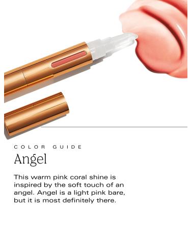 PDL Cosmetics Sexy Shine Tinted Soft Pink Lip Gloss (Angel) - Vegan & Cruelty-Free | Hydrating Non-Sticky Formula for High Shine Finish | .14 fl oz - Buy Online on GoSupps.com