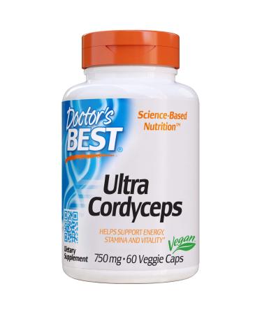 Doctor's Best Ultra Cordyceps 750 mg 60 Veggie Caps