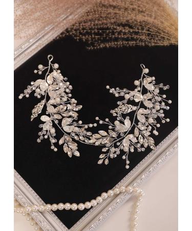 Kercisbeauty Crystal and Pearl Headband for Women Wedding Bridal Headpiece Jewelry Art Deco Handmade Heavy Hair Accessories Collection - Buy Online on GoSupps.com