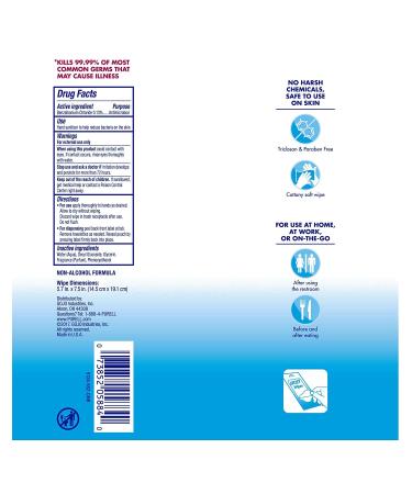 Purell Hand Sanitizing Travel Wipes 20ct (Pack of 3) | Clean & Refreshing Scent - Buy Online on GoSupps.com