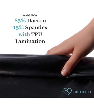 Buy Eroticgel Double Black Waterproof Massage Sheet - Hypoallergenic Oil & Silicone Safe 137x203 cm + 35 cm - International Shipping - Buy Online on GoSupps.com