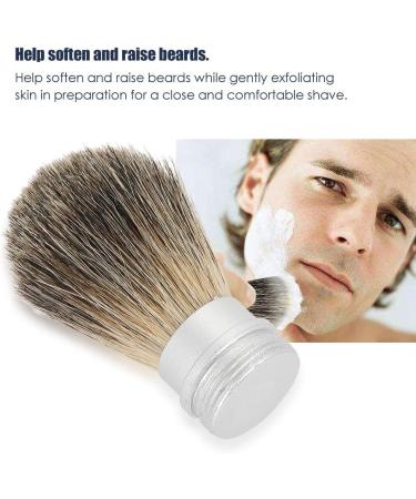 Premium Shaving Brush with Aluminum Handle | Portable Beard & Mustache Tool for Men - Perfect for Beard Cleaning - Buy Online on GoSupps.com