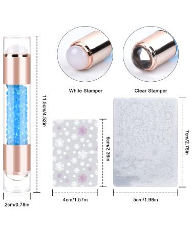 Nail Stamp Silicone French - Double-Headed Manicure Kit for Stunning Nail Art | Home Studio Essential - Buy Online on GoSupps.com